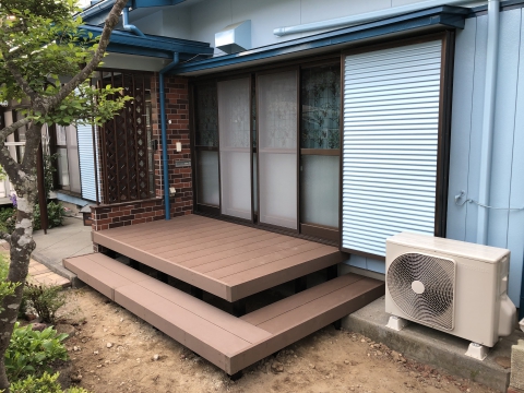 【下吉田店】お庭に休憩スペース作りました 富士吉田市 Ｇ様邸